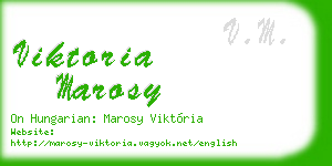 viktoria marosy business card